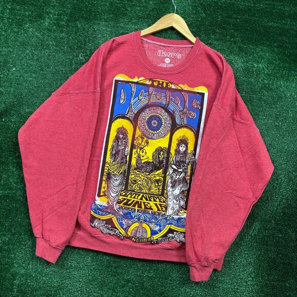 A Golden Star Presentation The Doors Rock Band Crewneck Sweater Size One Size - Picture 3 of 4